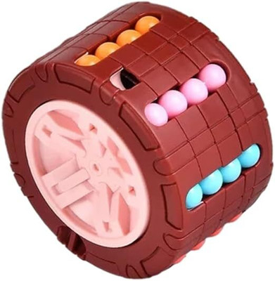 calyxia 3D Cylinder Cube Puzzle Toy Magical Bean Cube Gyro Rotate and Slide Cube(1 Pieces)