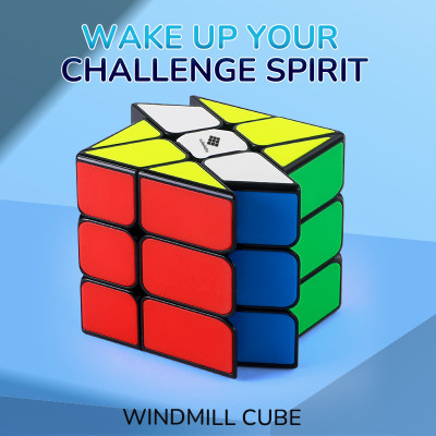Cubelelo Drift Windmill (Tiled)Magic Cube Puzzle Toy for Kids Ages 3 & Above(1 Pieces)