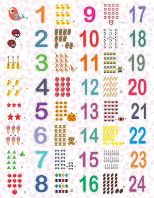 Ankit Toys First Sum Puzzle 24 self connecting 2 pc for kids 3 yrs(48 Pieces)