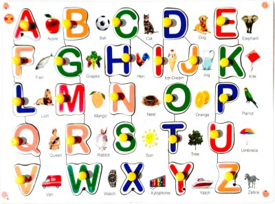 MECDOIT INTERNATIONAL Educational Wooden Puzzle for Kids -Capital Latters Alphabet A-Z(1 Pieces)