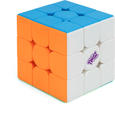 Cubelelo Twist 3x3 Stickerless Speedcube Magic Puzzle(1 Pieces)