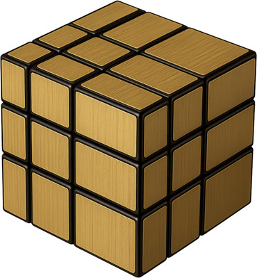 Games and toys India Mirror Cube High Speed Gold Mirror Blocks 3X3(1 Pieces)