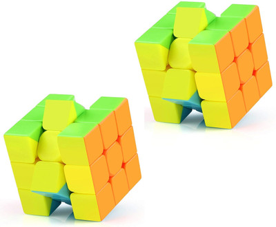 pari pari High Speed 3x3x3 Magic Cube combo(2 Pieces)