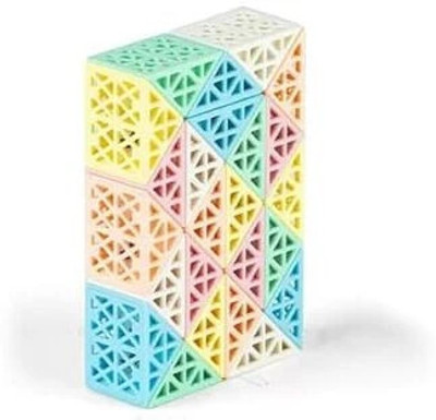 Cots and Cuddles 24-Piece Snake Puzzle Fidget Toy for Kids | 3D Brain Teaser, Stress Relief(24 Pieces)