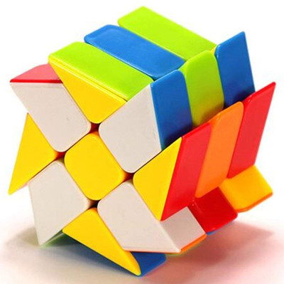 Hawkister MoYu Meilong Windmill Speed Cube 2x3 Stickerless Cubing Classroom Magic Puzzle(1 Pieces)