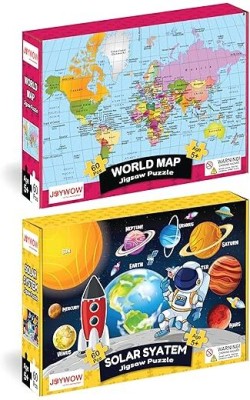 joywow JOY WOW Jigsaw Puzzle Educational Toys for Kids | 60 Pieces (Solar+World)…(60 Pieces)