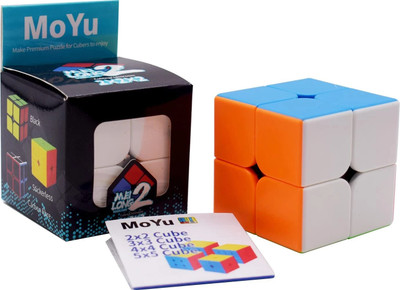 INOS MoYu Meilong Cubing Classroom 2X2 Cube Stickerless Speed Cube Magic Cube Puzzle(1 Pieces)