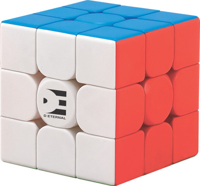 D ETERNAL Magic Speed Cube 3x3 High Speed Stickerless Brainstorming Puzzle Game Toy(1 Pieces)