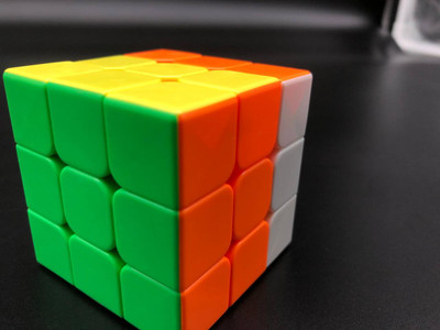 Labhu g Cubes 3X3 High Speed Sticker Less Magic Puzzle Cube Game Toy(1 Pieces)