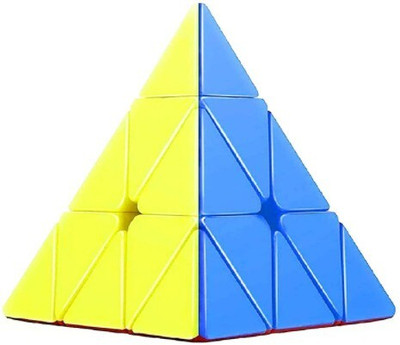 bhauvik Pyramid Cube 3x3 High Speed Stickerless Triangle Cube(1 Pieces)