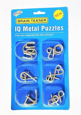 Zinnia Metal Puzzle for Kids, Brain Teasers Wire Puzzle IQ Test(1 Pieces)