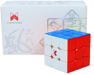 Cuberkart QiYi X-Man Tornado V3 3x3 Magnetic Speed Cube Puzzle - Standard Edition(1 Pieces)