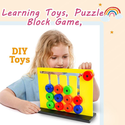 HIYAANEXIM Montessori Sliding Puzzle Fun Logic Game for Kids(Multicolor)