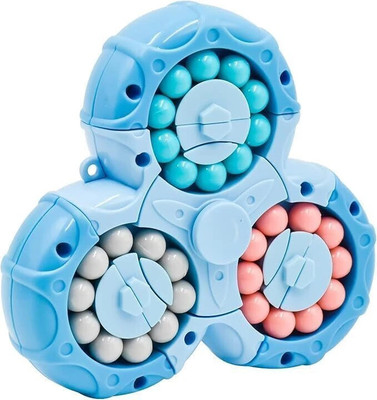 ZUNBELLA Magic Bean Rotating Cube & Fidget Spinner 3D Puzzle Toy For Kids(1 Pieces)