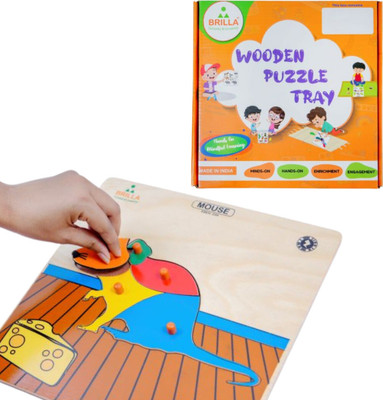 BRILLA Wooden Mouse Puzzle(1 Pieces)