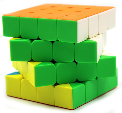 AEXONIZ TOYS New High Speed Stickerless 4x4 Magic Cube Puzzle Game Toy (1 Pieces)(1 Pieces)