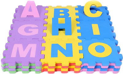 Cambly Alphanumeric Puzzle Foam Mat for Kids(A-Z & 0-9)| Colorful Kids Play Soft Mat(36 Pieces)