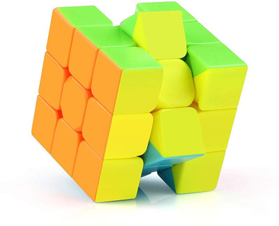 GOSHOPPE ENTERPRISES Cube 3X3 Cube High Speed Stickerless Magic Puzzle Game Toy(1 Pieces)