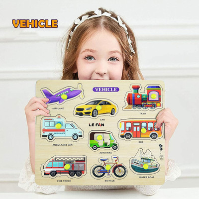 FORSIKHA Transport Names Learning Shapes Toys Means of Transport Characters Puzzle(1 Pieces)