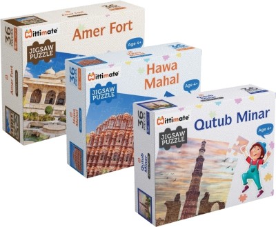 Mittimate Jigsaw Puzzle: 3-in-1: Indian Monuments(3 Pieces)