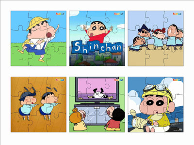 Todfod Wooden Jigsaw Puzzles Shinchan Anime Cartoon Characters For Kids 54 Pieces(54 Pieces)