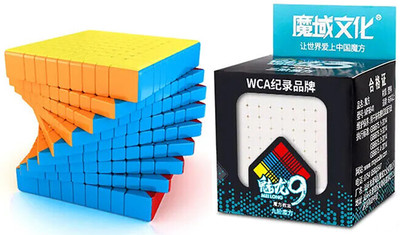 Cuberkart MoYu MFJS 9x9 Cube MoFang Jiaoshi Meilong 9x9x9 Stickerless Speed Cube(1 Pieces)