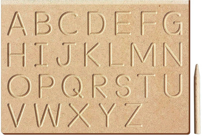 Plus Shine English Capital Alphabet Tracing Board For Writing Practice Learning Puzzle Toy(1 Pieces)