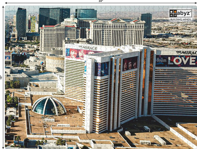 ABYZ Aerial view of the Mirage Hotels in Las Vegas, Nevada Puzzle Play and Learn(1000 Pieces)