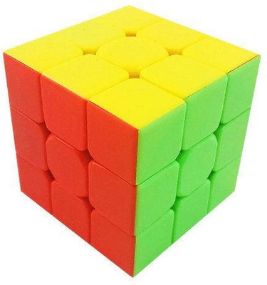 YAYKID 3X3 Fidget Cube Stickerless Smooth & Fast Magic Speed Cube Toys For Kids Adult(1 Pieces)