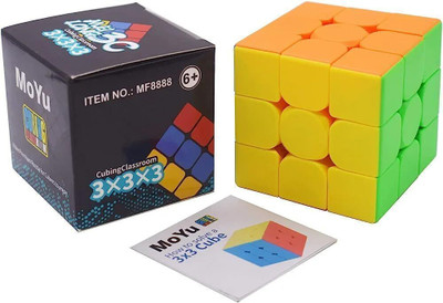 TOYRENTTO Moyu 3x3x3 Speed Cube Smooth Turning Magic Puzzle Cube for Kids and Adults Toy(1 Pieces)
