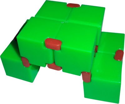 Kydzoy Infinity Endless Fun Cube Stress Relieving Fidgeting Toy for Kids & Adult-Green(1 Pieces)