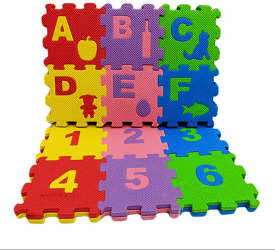 RIGHT SEARCH Alphanumeric Puzzle Foam Mat for Kids(36 Pieces)