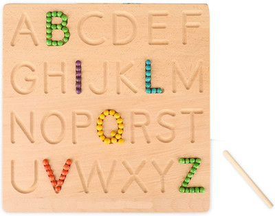 Plus Shine Alphabet Learning Board for Blind Kids Atoz Practicing Tracing Board Toys Game(1 Pieces)