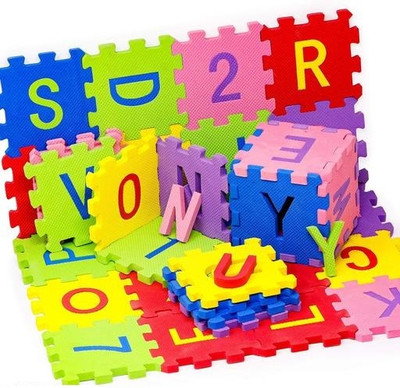 Shreevi Alphabet and Number mat for Kids ABCD mats for Kids(36 Pieces)