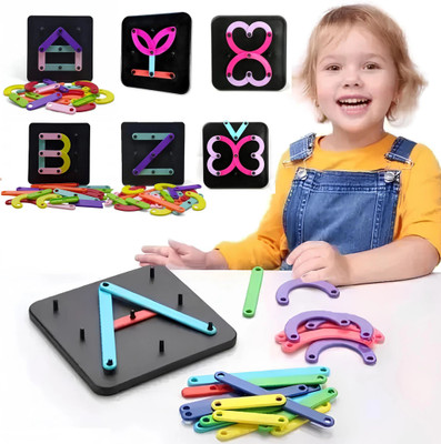 BOZICA Alphanumeric A-Z & Number Assembling Shape Learning Educational toys for kids(28 Pieces)