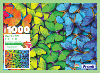 Frank Rainbow Flutter 1000 Pcs Jigsaw Puzzle for 15 Yrs+(1 Pieces)