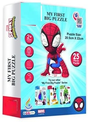 ZWINKO Spiderman My First Big Jigsaw Puzzle Red Blue -(25 Pieces)