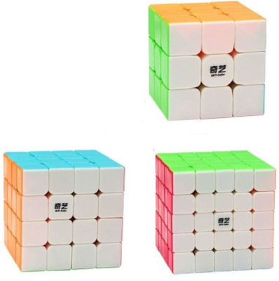 Basha mall Combo Of High Speed Cube 3x3, 4x4 And 5x5(3 Pieces)