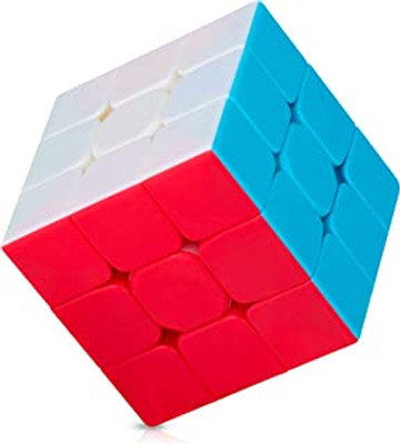 blue seed Educational Extremely Smooth Speed Magic Puzzle Sticker Less Cube Game Toys(1 Pieces)