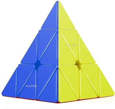 Assemble super smooth sticker less pyramid Triangle Cube(1 Pieces)