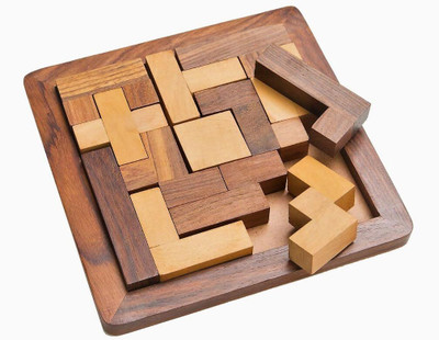 Shine Shopping Wooden Jigsaw Puzzle Toys / Games for Kids - Travel Game for Family Unique Gift(13 Pieces)