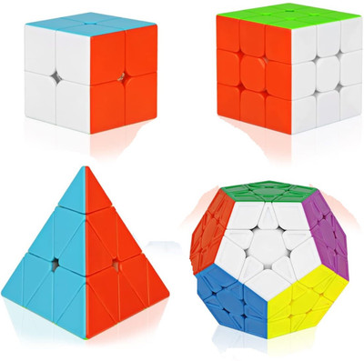 D ETERNAL cube 2x2 3x3 Pyraminx Triangle Pyramid cube and Megaminx high speed magic Cube combo Brainstorming Puzzle Game Toy(3 Pieces)