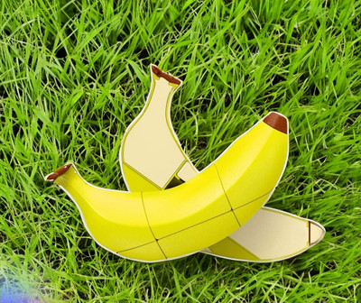 vworld Fruit Shape Sticker-Less Banana Cube Magic Puzzle Professional Learning toy(1 Pieces)