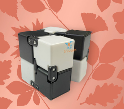 Shivsoft Cube for Stress Relief Black and White -8758769(1 Pieces)