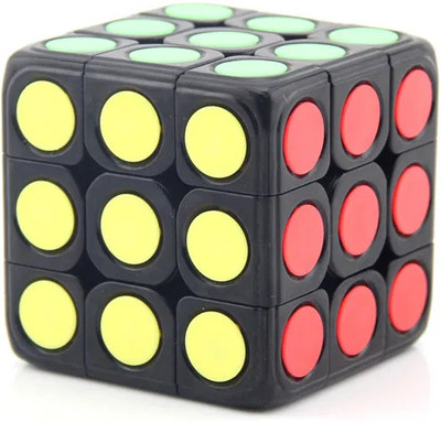 Kiditos DIY 3x3x3 Dots Cube Puzzle Smooth Twist Button Educational Toys For Kids(1 Pieces)
