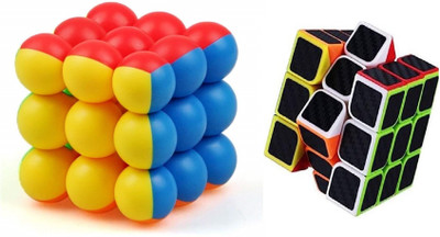 VINMOT Cube & 3x3x3 Round Bubble Cube 2 Pieces(2 Pieces)