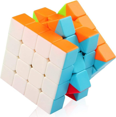 Authfort 4x4x4 Stickerless Magic Rubick Cube with Adjustable Tightness CB35(1 Pieces)