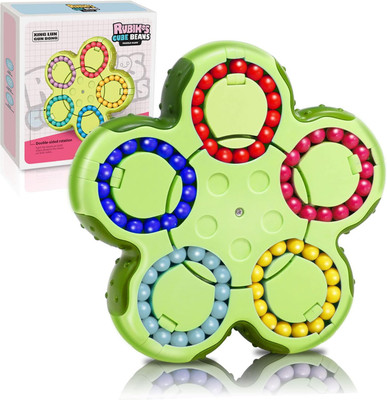Kiditos Rotating Magic Bean Spinner Cube, Double Flip Fingertip Fidget Puzzle for Kids(1 Pieces)