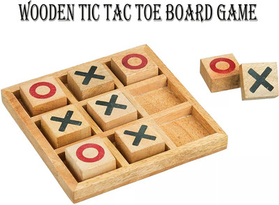 blue seed Living Room Table Tic Tac Toe Board Game for Kids Zero&Cross Puzzle X & O Blocks(1 Pieces)