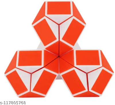 LA Toys Magic Snake Cube Puzzle Toy – 24 Blocks Brain Teaser Toys for Kids & Adults(1 Pieces)